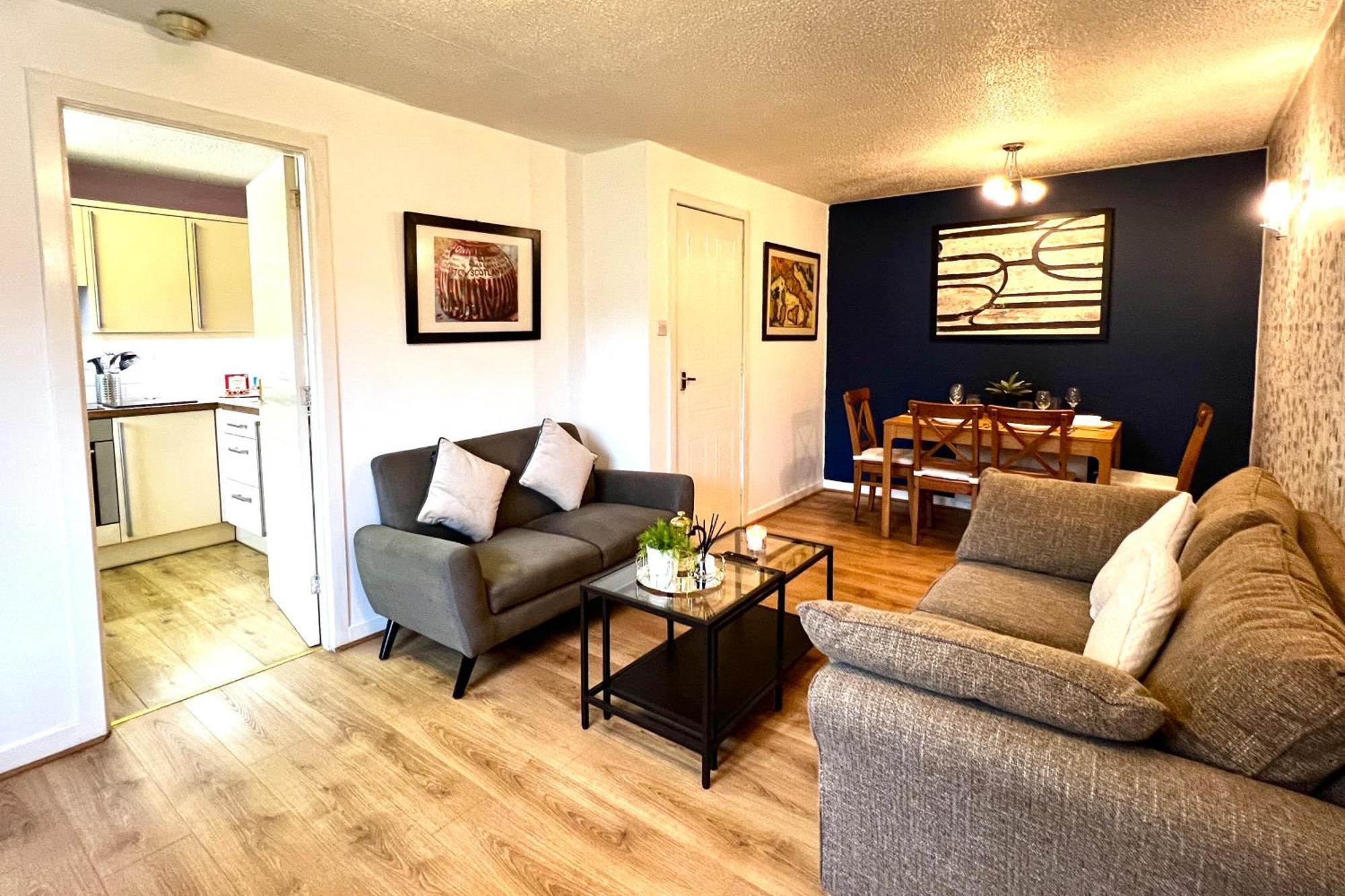 Ground Floor Flat With Free Parking & Wifi Leilighet Glasgow Eksteriør bilde